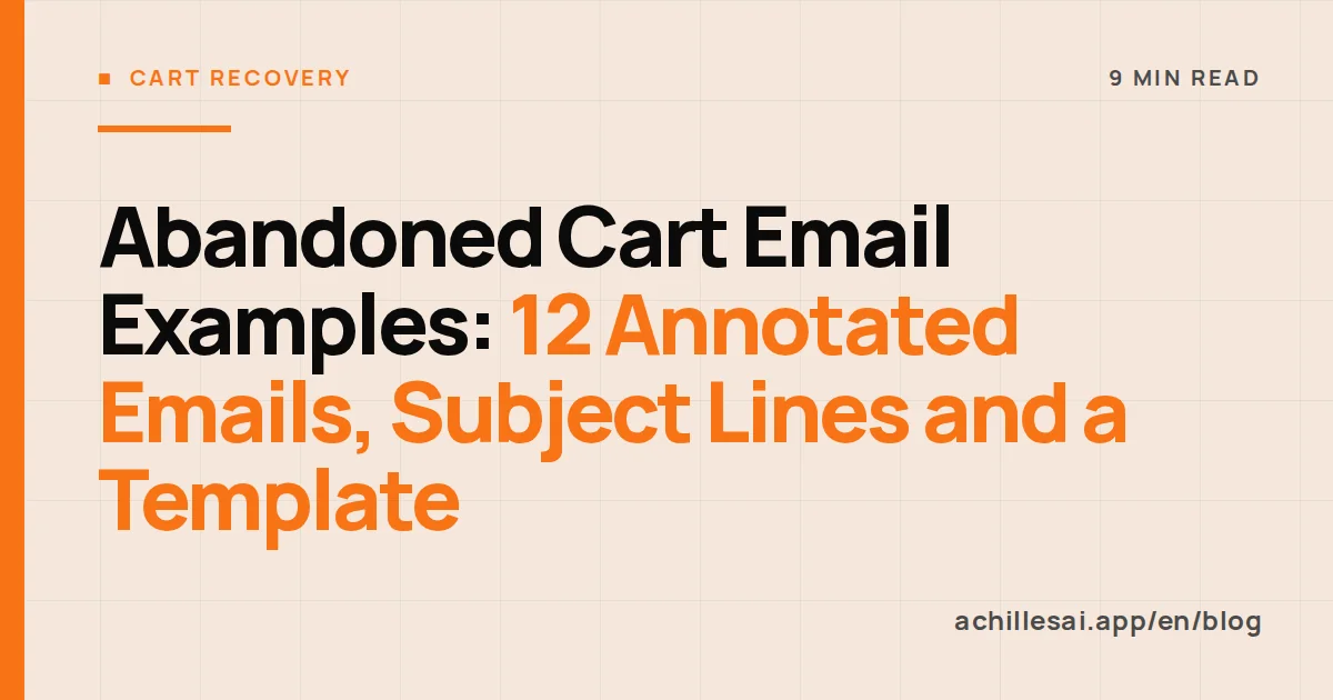 Three abandoned cart email previews side by side, labeled reminder, one more reason and last chance