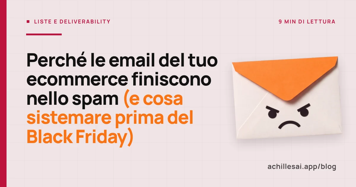 Email di un negozio online smistate tra posta in arrivo e cartella spam, con i controlli di autenticazione SPF, DKIM e DMARC