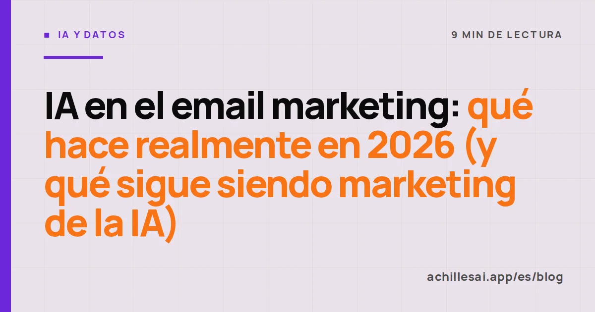 El mismo carrito abandonado convertido en tres emails distintos, uno para cada cliente, junto a una lista de controles antes del envío